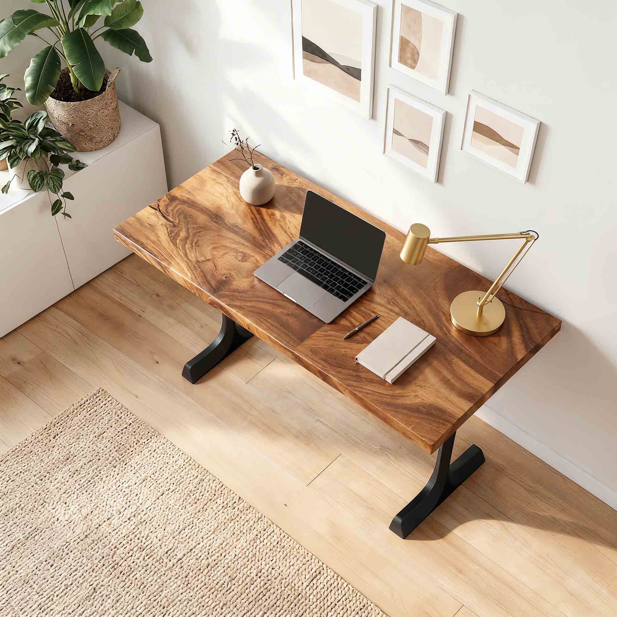 Dining Table with Goblet 28.5" H Metal Table Legs - interior