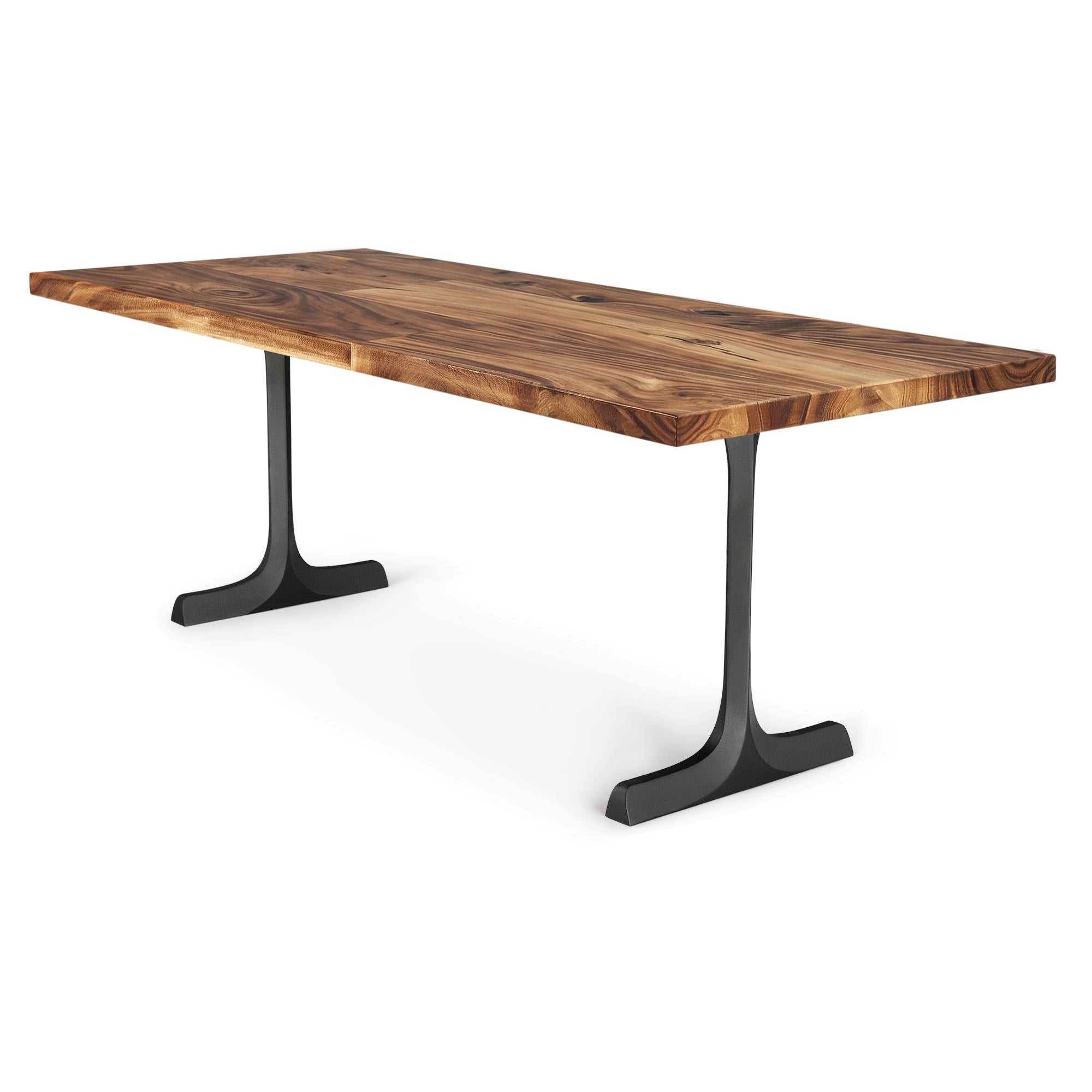 Dining Table with Goblet 28.5" H Steel Table Legs - white background