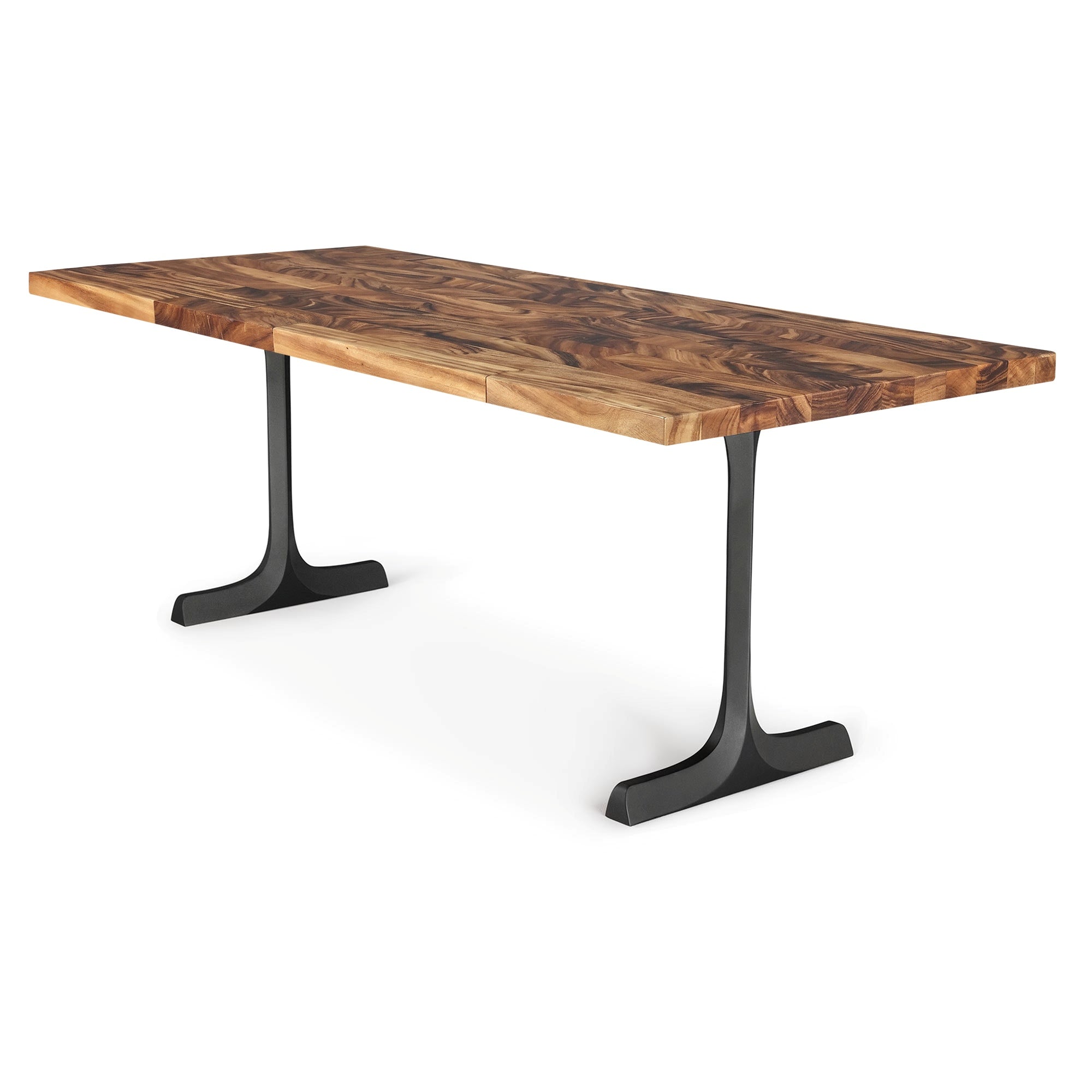 Dining Table with Goblet 28.5" H Steel Table Legs - white background