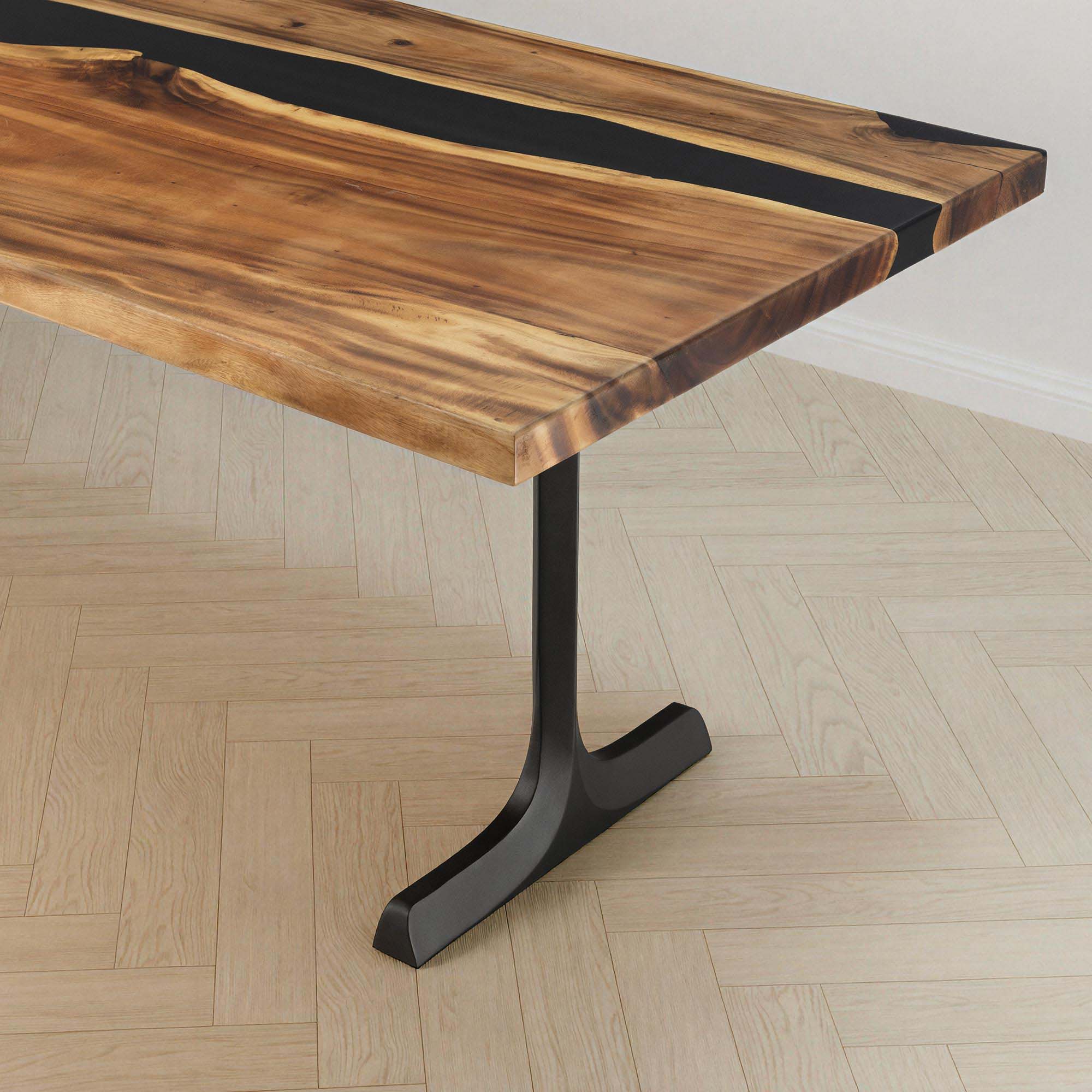 Dining Table with Goblet 28.5" H Steel Table Legs - interior