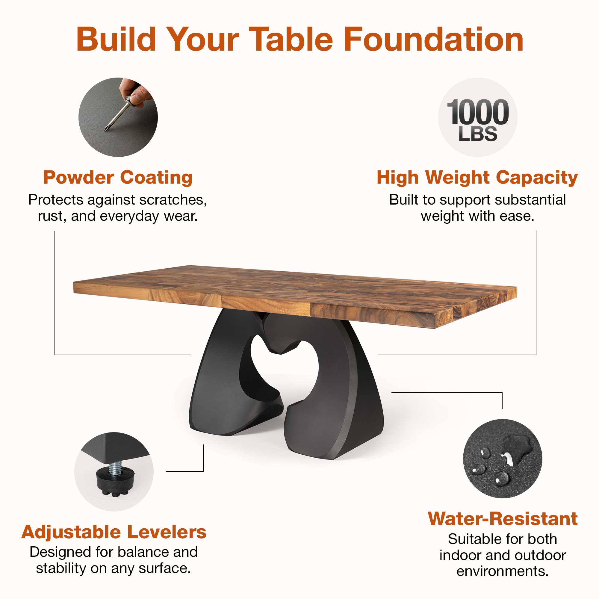 Features of Dining Table with Kraig 28.5" H Metal Table Base