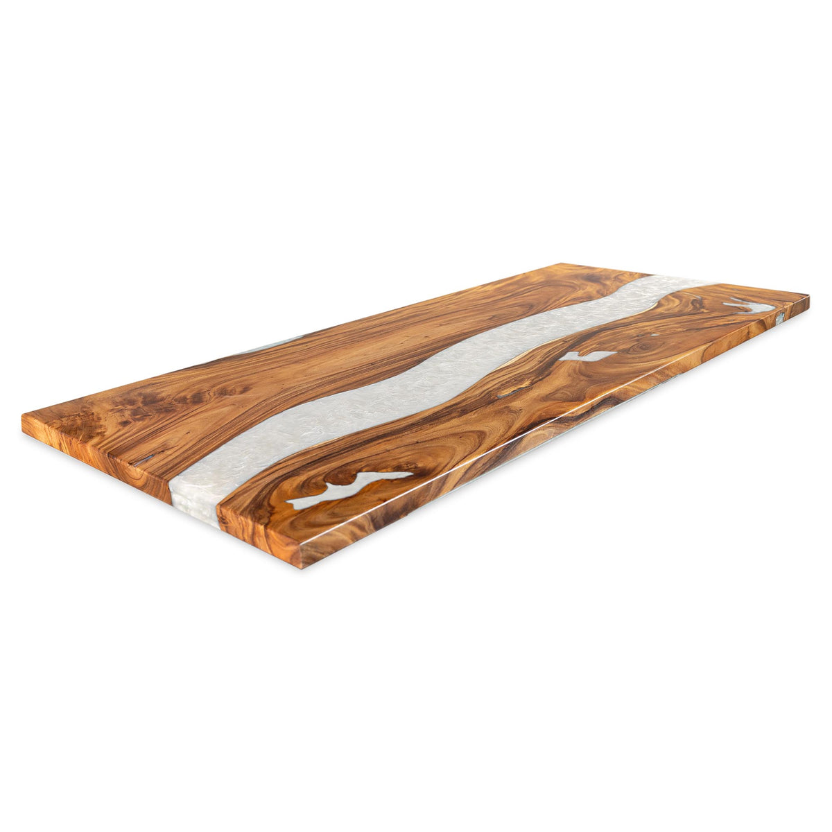 Dining Table with Panthera 28.5" Metal Table Base for Modern Kitchen - only top white background