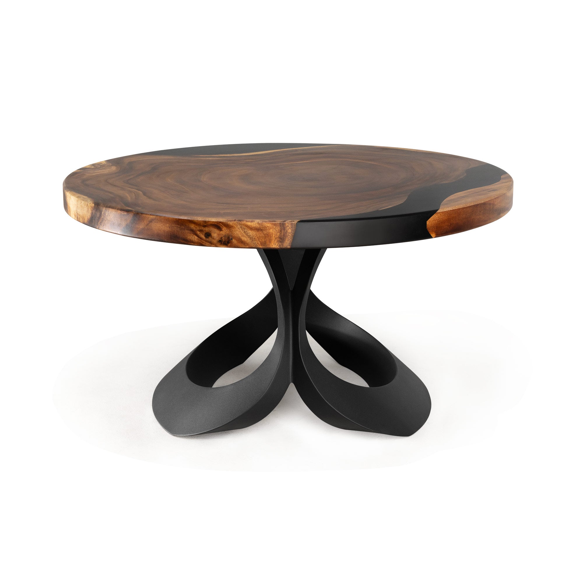 Manta Table Base 16" H Metal Design for Coffee Tables center white background