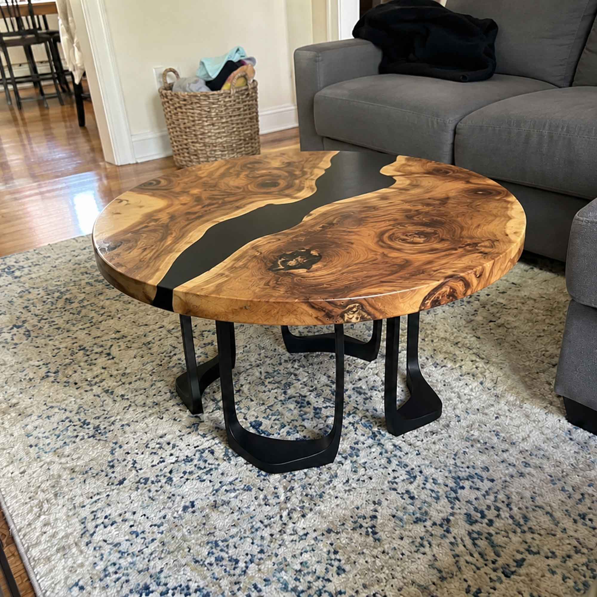 Metal Table Base Framie 16" H High Side Natural Wood Table -customer feedback