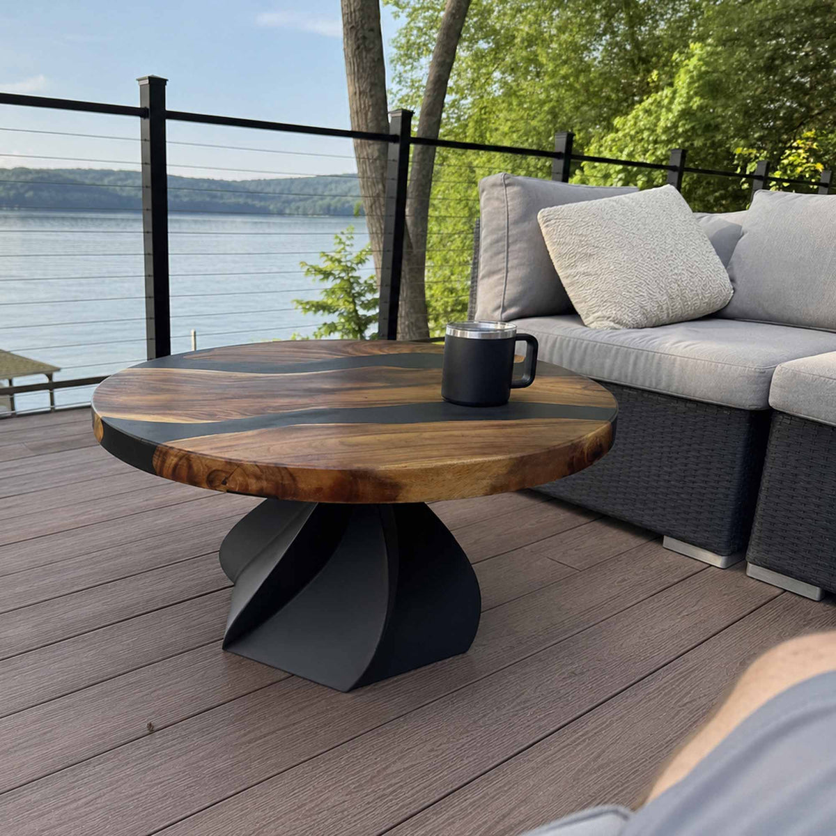 Metal Table Base Papao 16" H for Coffee Wood Table - customer feedback