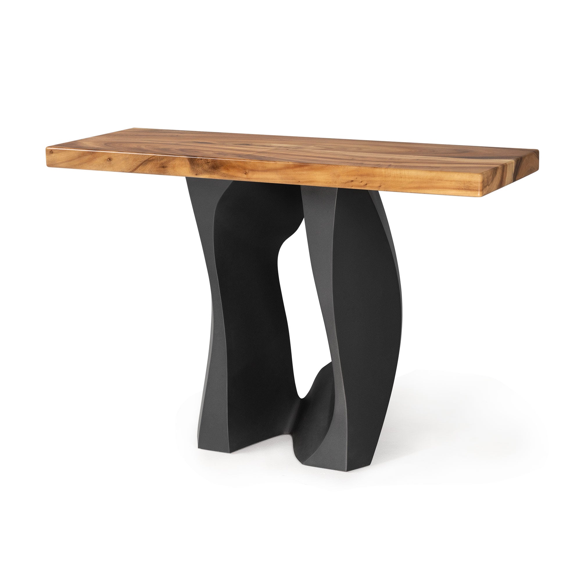 Metal Table Base Side Rocky 28.5" H for Console Table - white background side 02