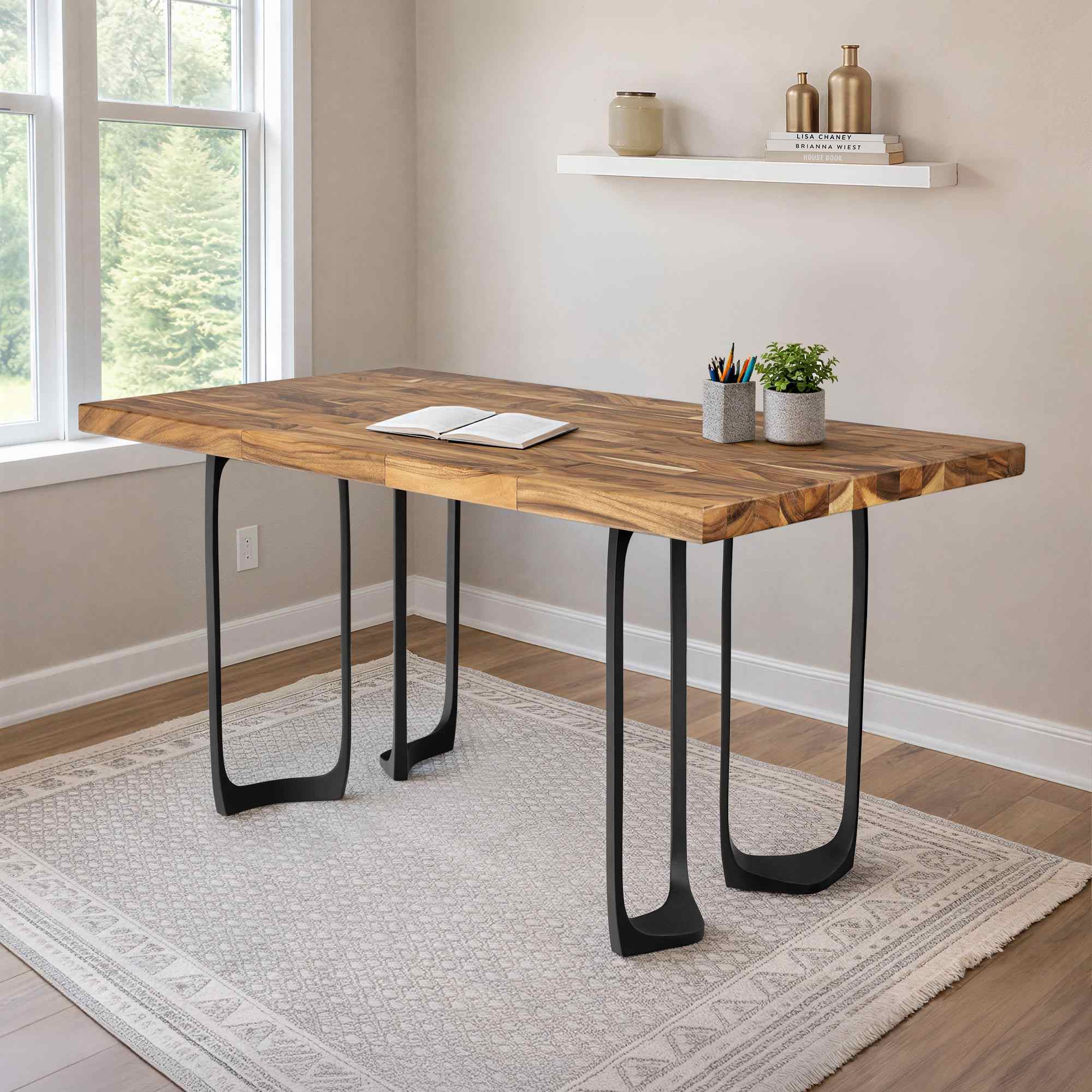 Metal Table Legs Framie 28.5" H for Butcher Block Desk