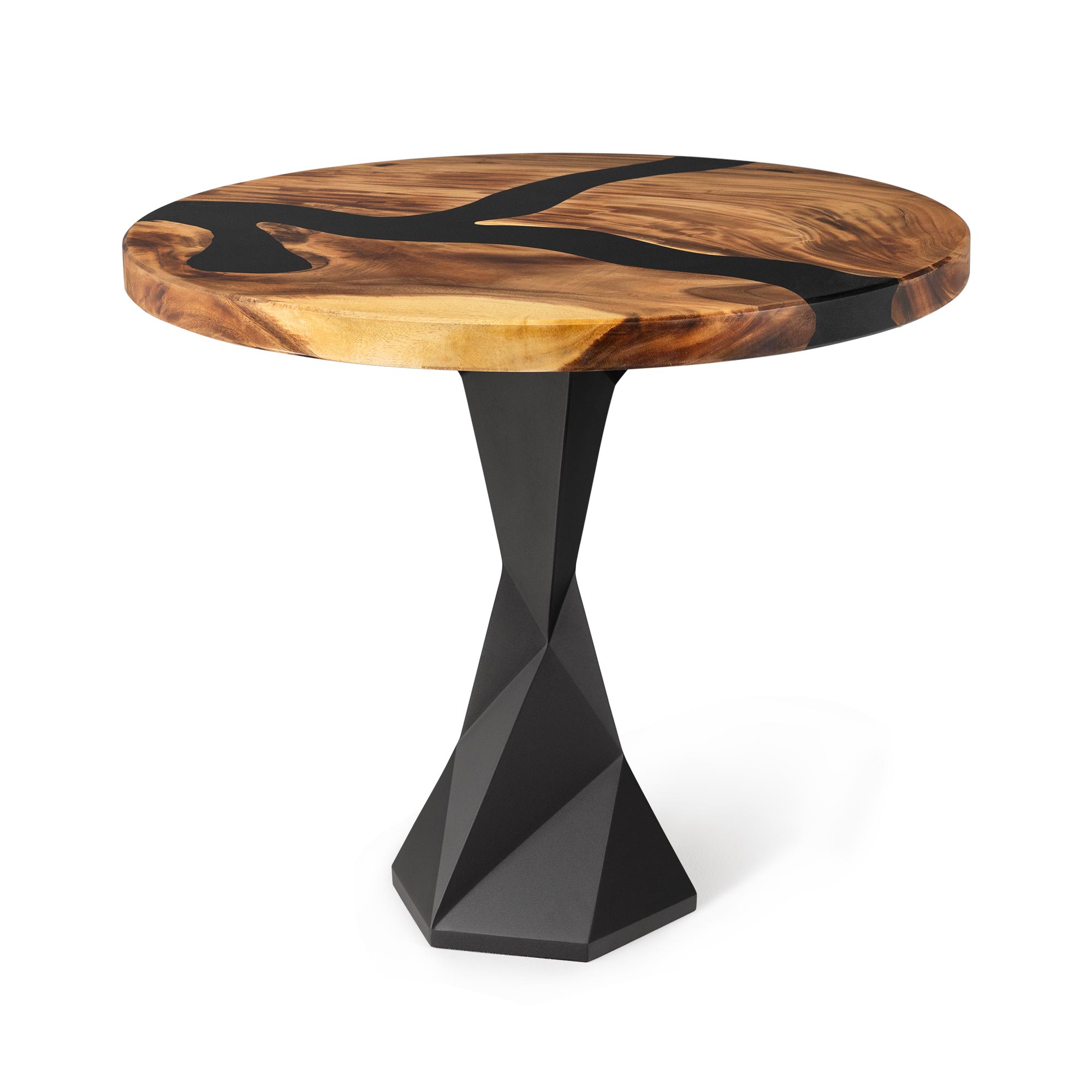 Modern Dining Table with Frost 28.5" H Steel Table Base - white background