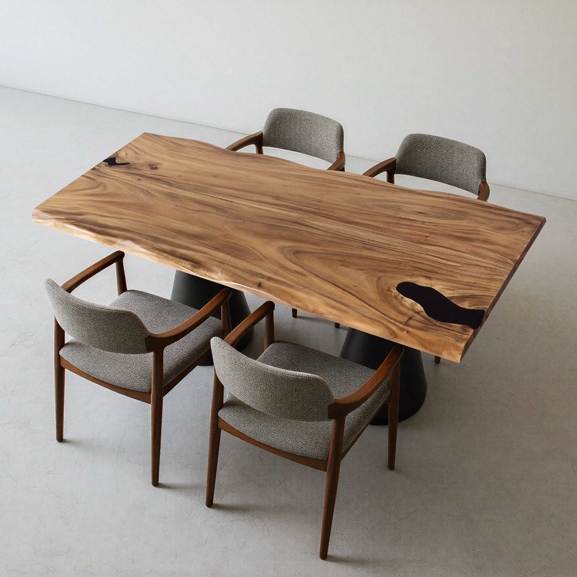 Natural Wood Table Top – Handcrafted with Unique Grain - NA-SRE72x30-004