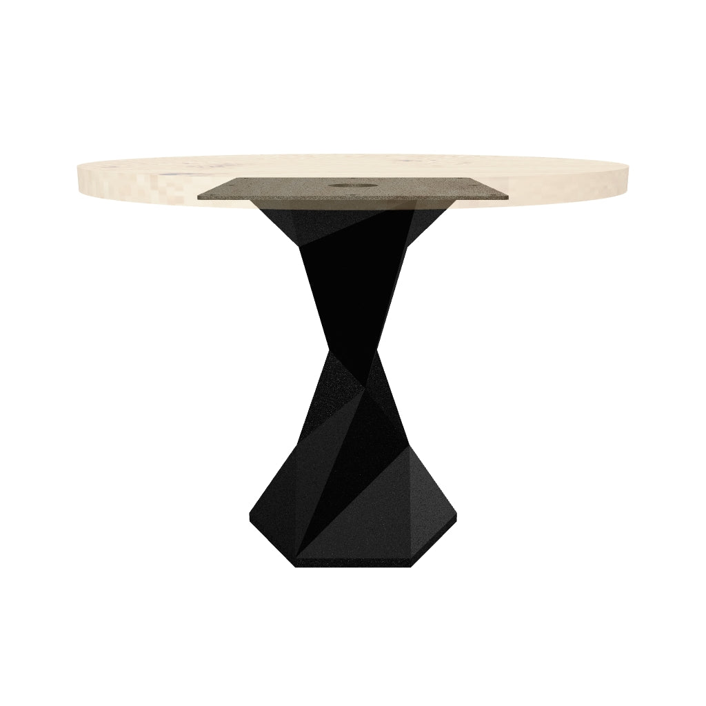 Dining Table with Frost 28.5" H Metal Table Base - AR media