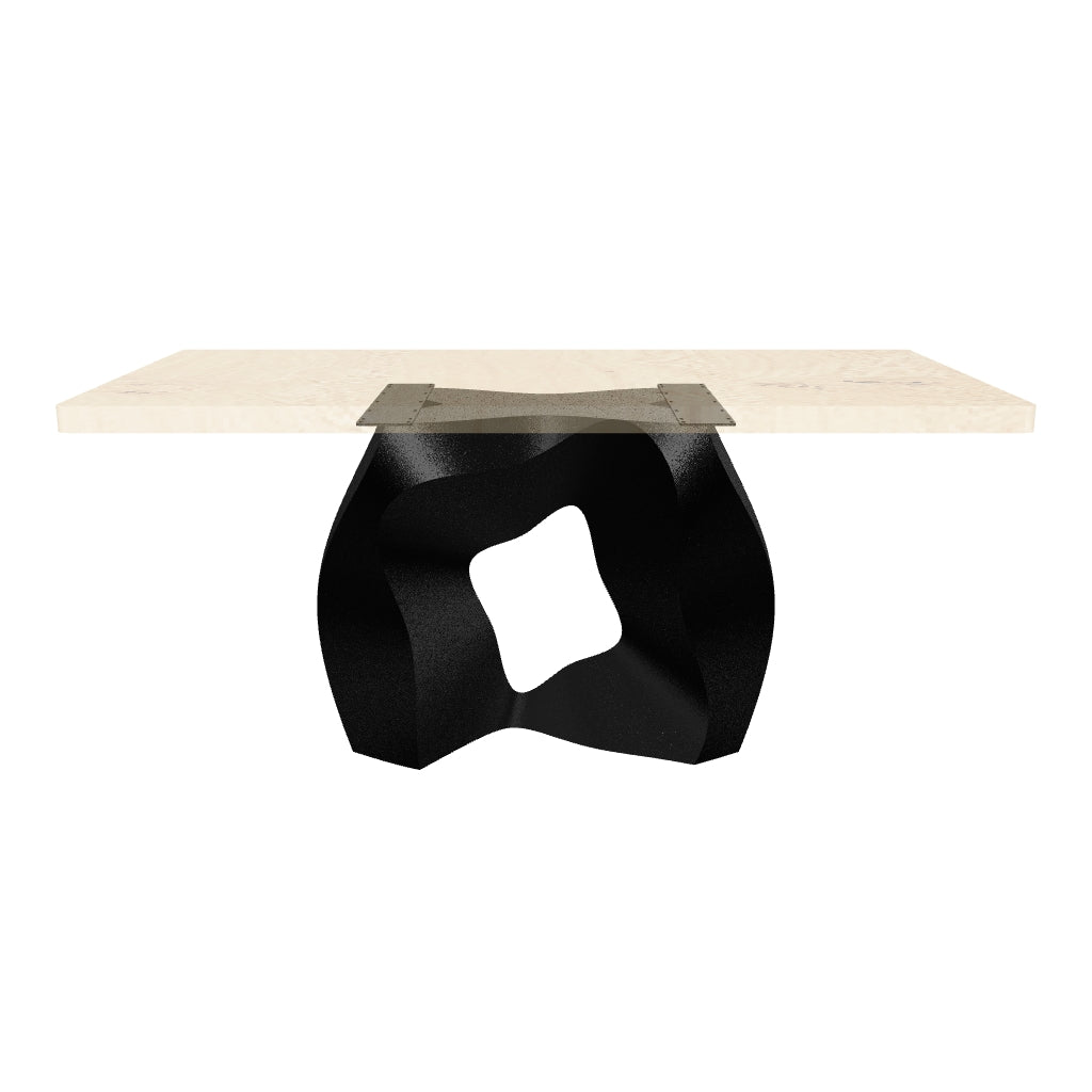 Dining Table with Rocky 28.5" H Metal Table Base - AR media