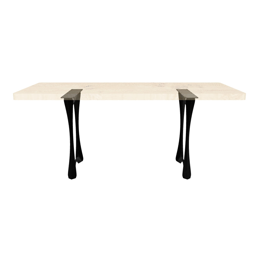 Dining Table with Tangen 28.5" H Metal Table Legs - AR media
