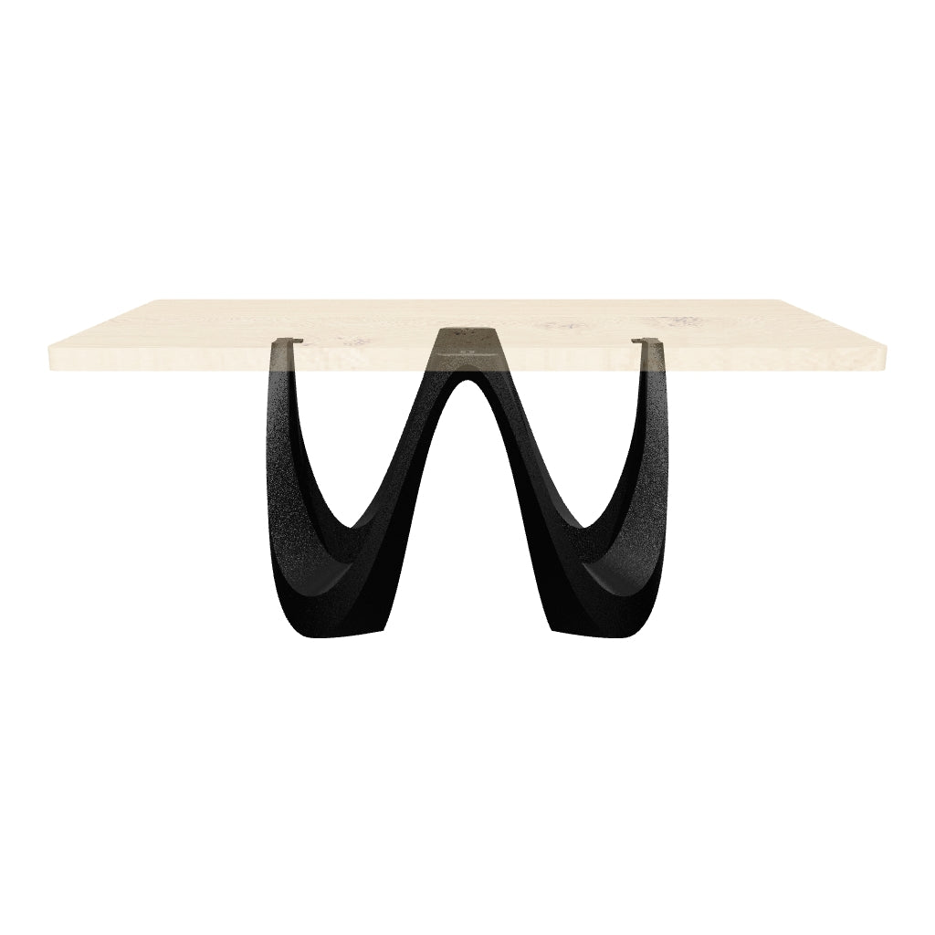 Dining Table with Wavea 28.5" H Metal Table Base - AR media