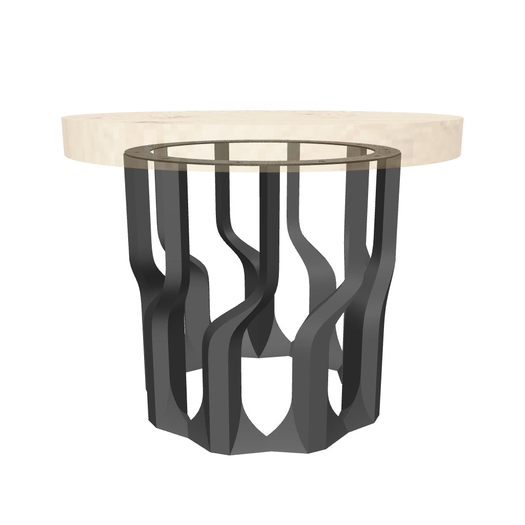 Coffee Table with Diadem 16" H Metal Table Base - AR media