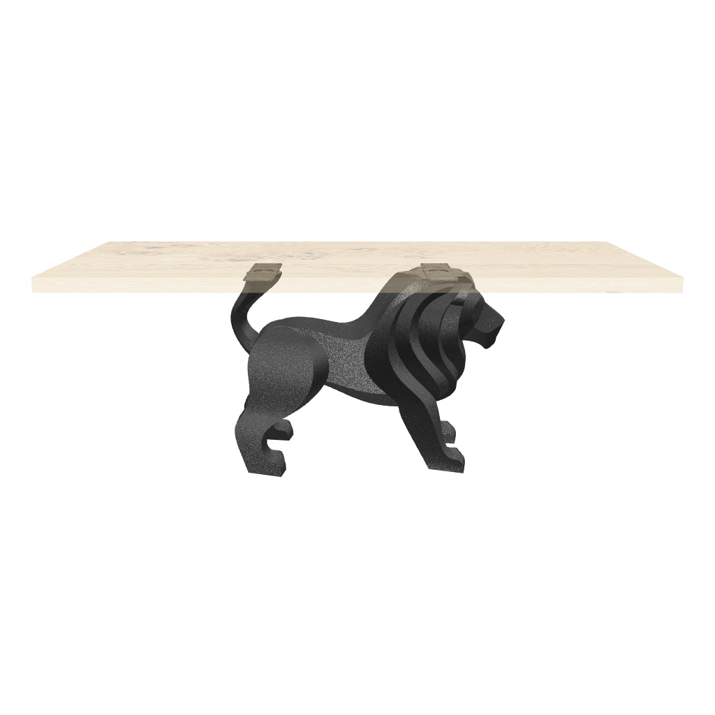 Dining Table with Leo 28.5" H Metal Table Base for Large Rectangular Top - AR media