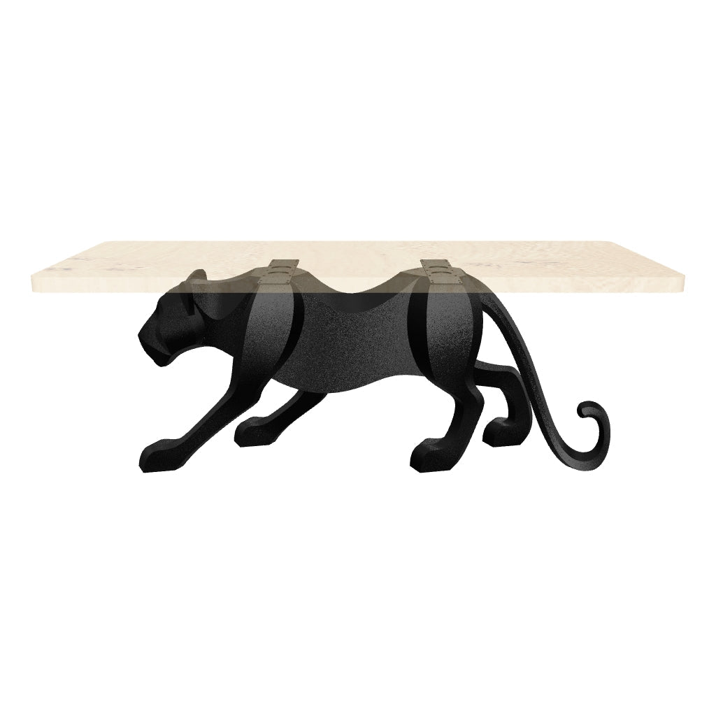 Dining Table with Panthera 28.5" Metal Table Base for Modern Kitchen - AR media
