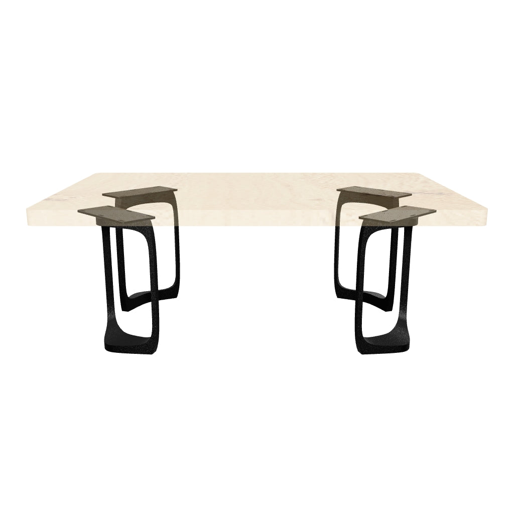 Coffee Table with Framie 16" H Steel Table Base for Natural Wood Top - AR media