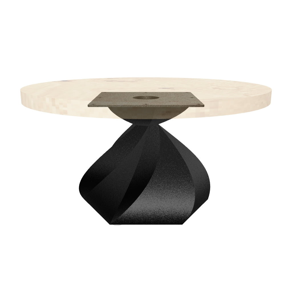 Coffee Table with Papao 16" H Table Base for Industrial Natural Wood - AR media