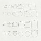 round and square table top drawings