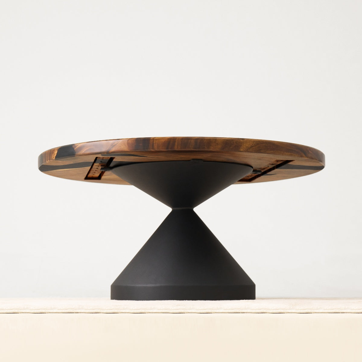 round black epoxy dining table top only 2 06