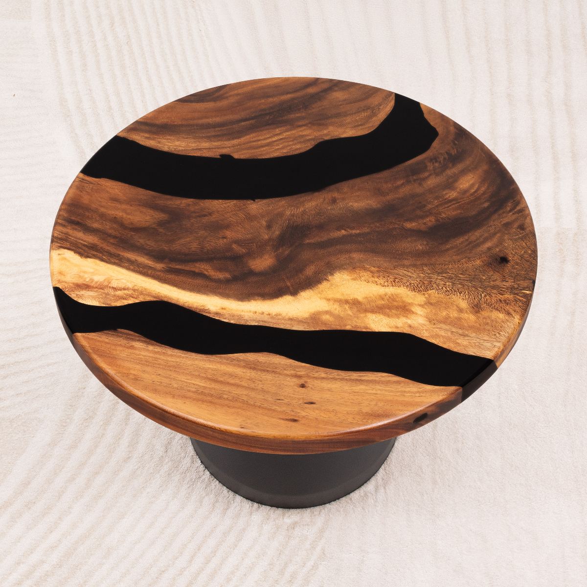 round black epoxy table top 23 inches SRU23x23 08