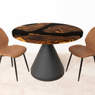 Round Epoxy Dining Table 41" Diameter