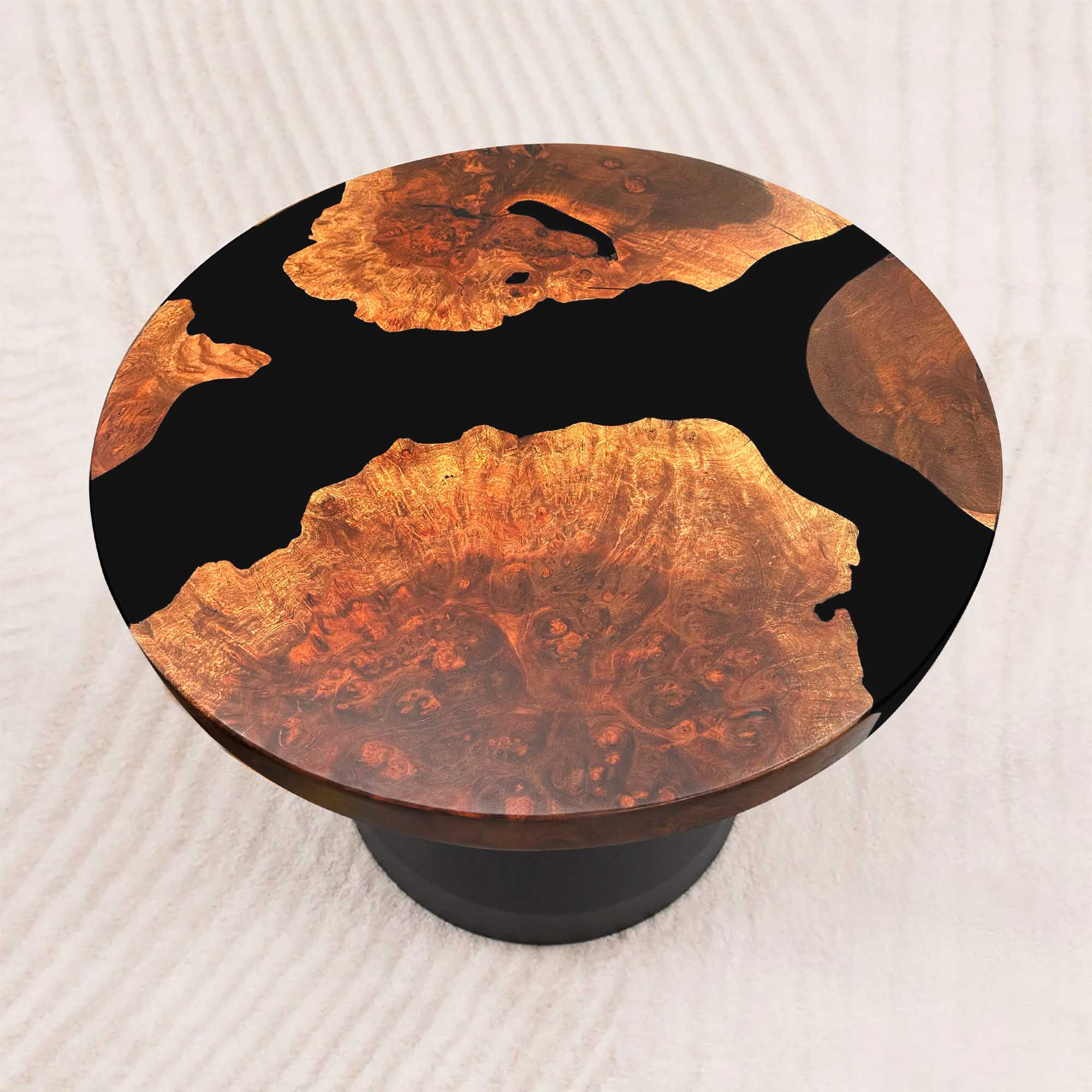 Round Epoxy River Table Top 29" Diameter