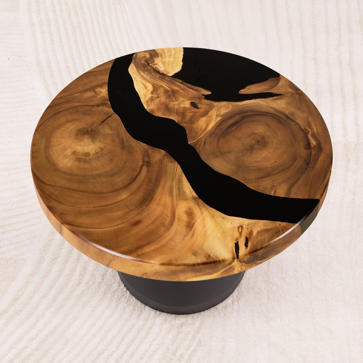 round epoxy resin coffee table 23 inches 02