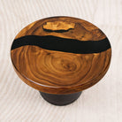 round epoxy table top 15 inches resin coffee 05