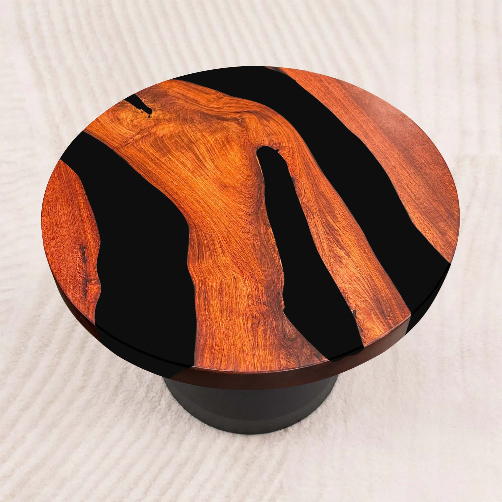 Round Wood Epoxy Table Top 19" Diameter
