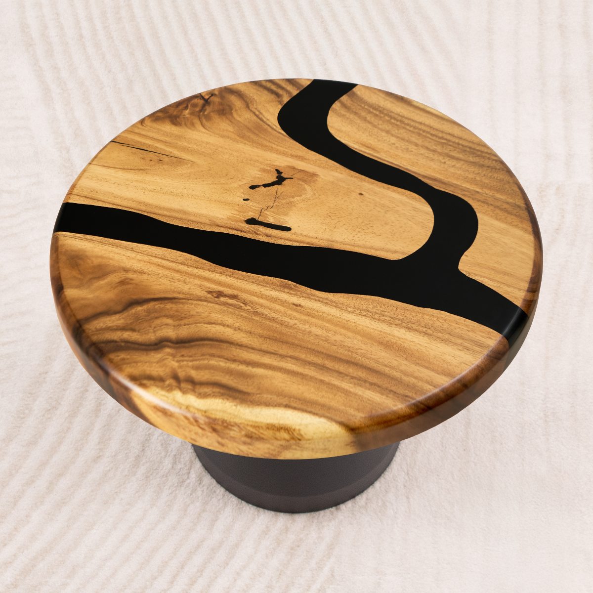 round epoxy table top 19 inches river 05