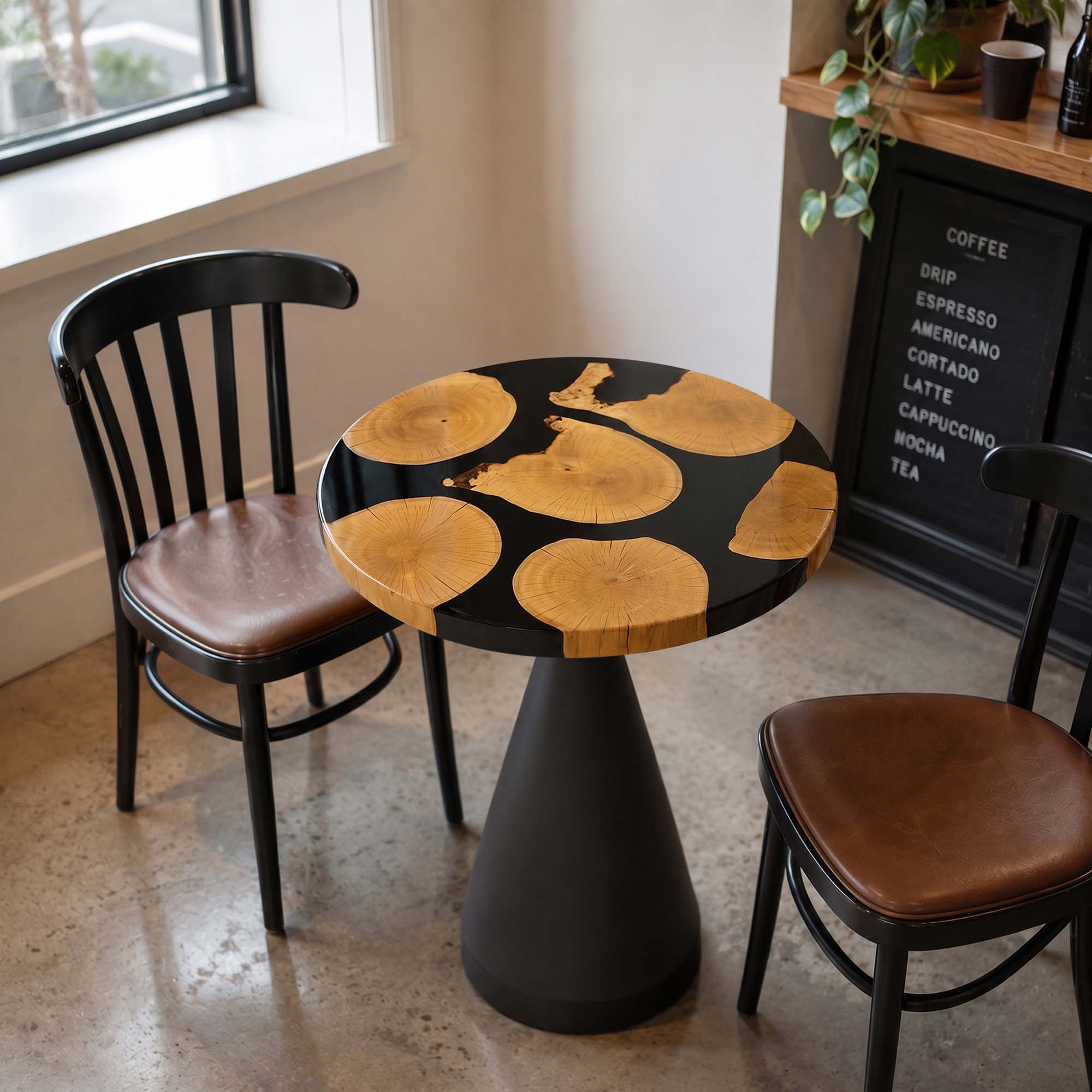 Round Epoxy Table Top 23" Diameter - HRU23-280