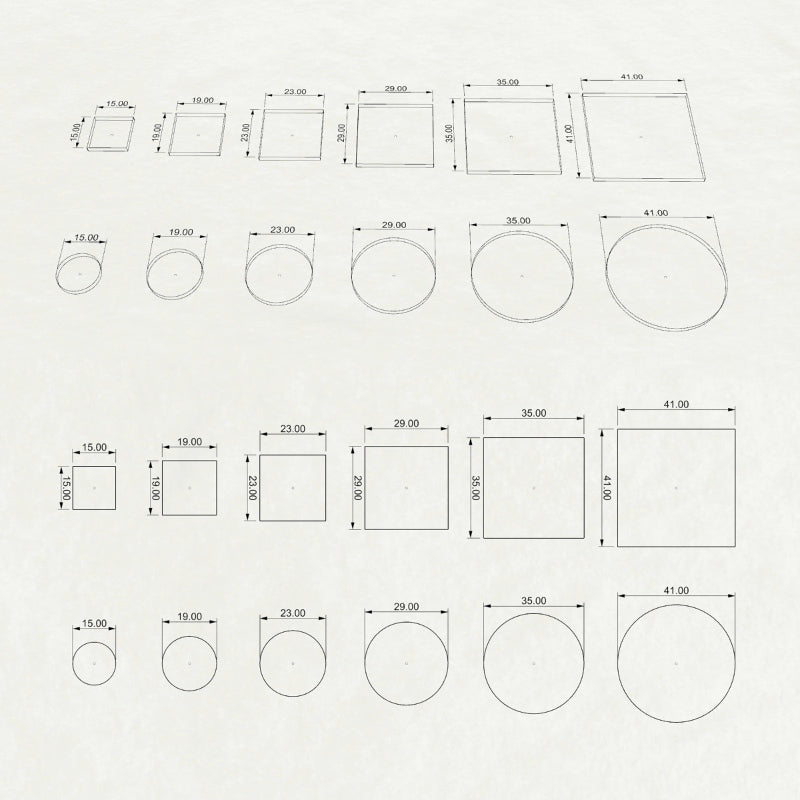 round epoxy table top 41 inches drawings