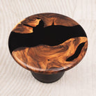 round handcrafted epoxy table top 15 inches sru15x15 19