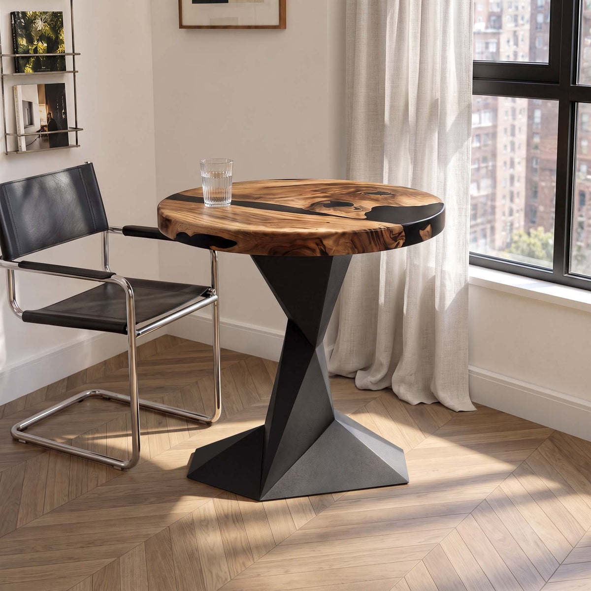 Small Dining Table 29" Round for Studio Apartments - 519 Frost- SRU29 interior