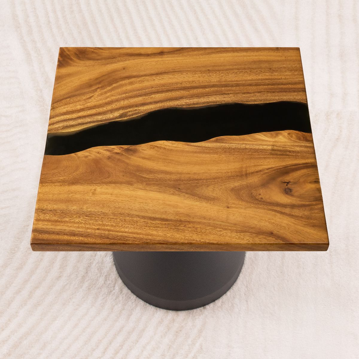 square black epoxy dining tabletop 19 inches 03