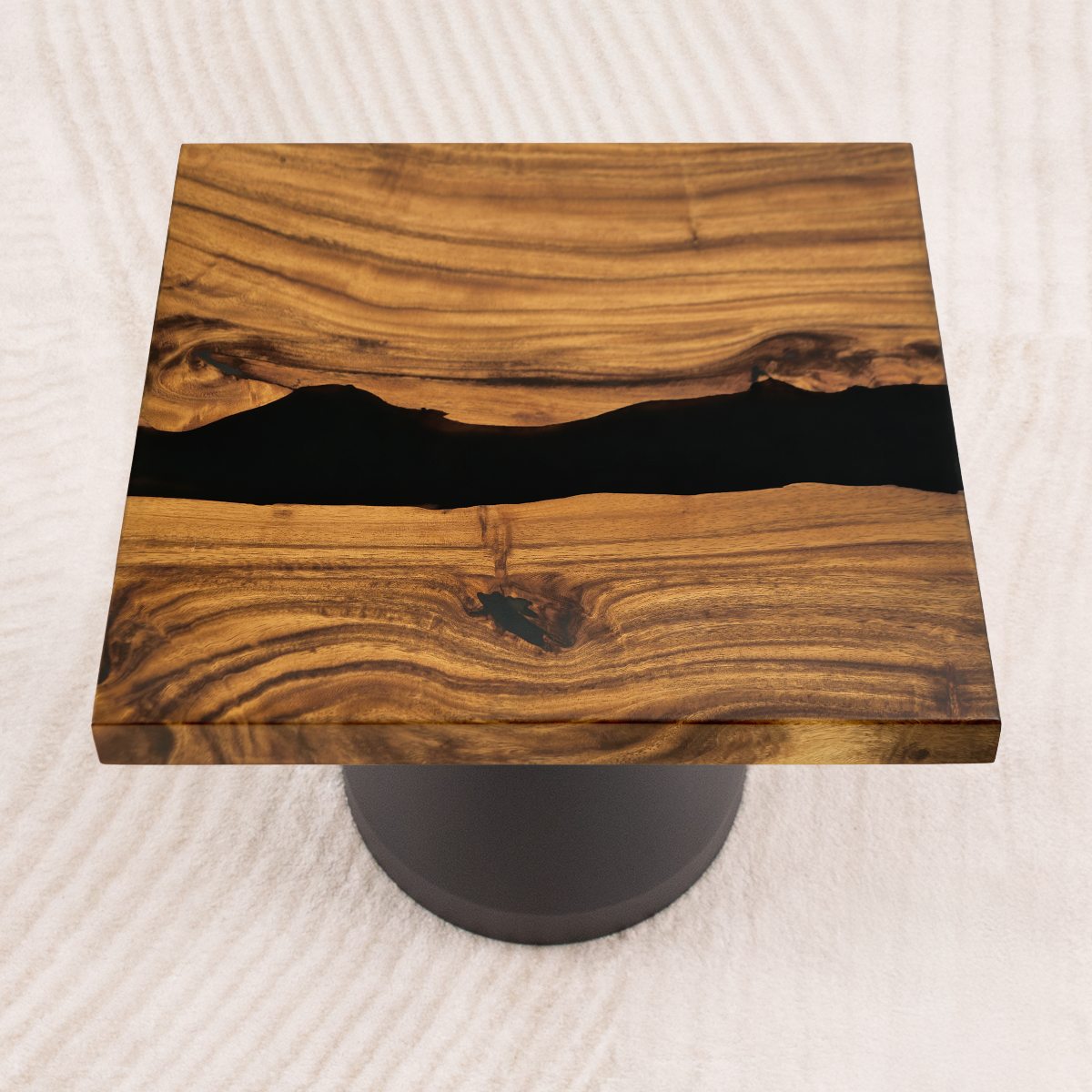 square black epoxy dining tabletop 19 inches 04