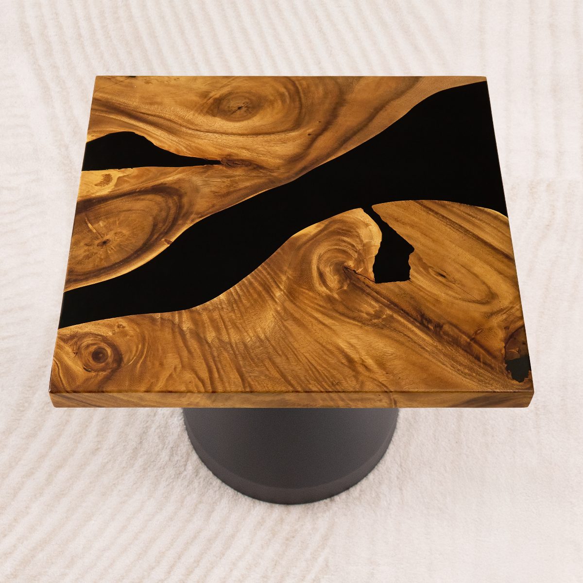 square black epoxy dining tabletop 19 inches 05