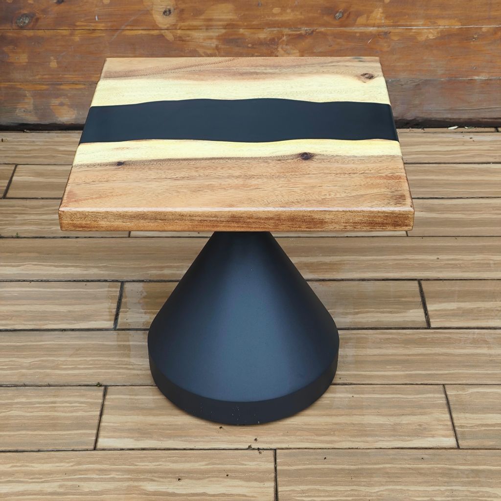 square epoxy coffee end table review 16