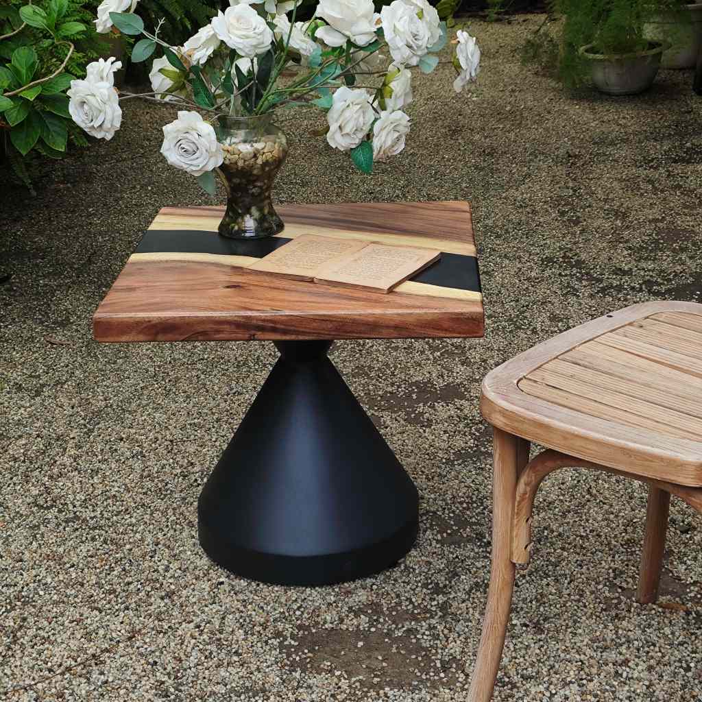 square epoxy coffee end table review 2