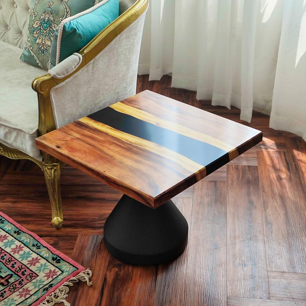 square epoxy coffee end table review 57
