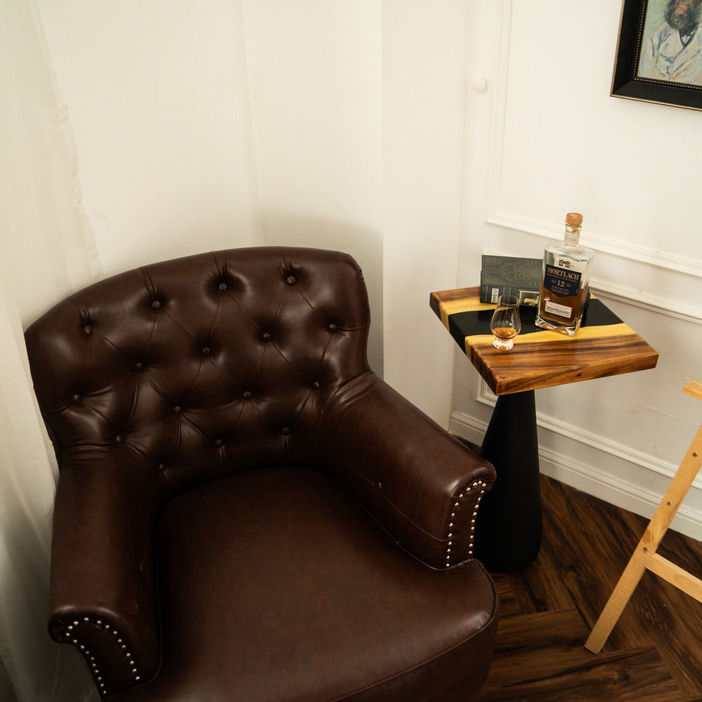 square epoxy coffee end table review 6