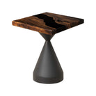 Square Epoxy Side Table 15" x 15" - SSQ15x15-129 - white background