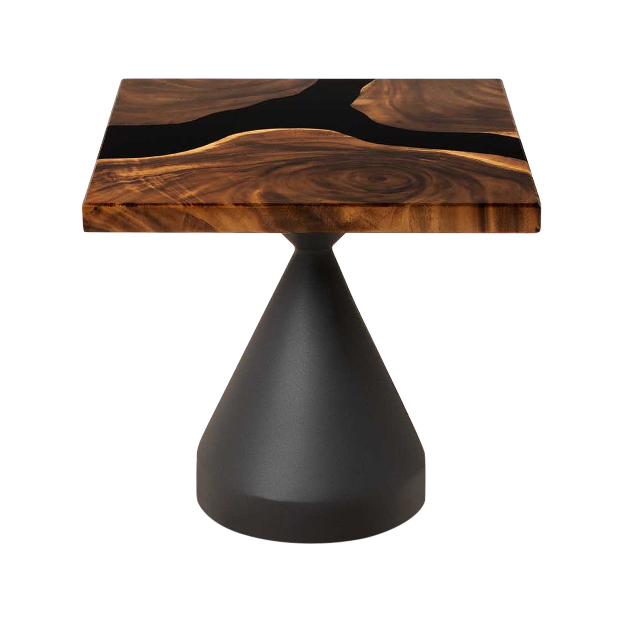 Square DIY Epoxy River End Table 19" x 19" - SSQ19x19-114 - white background