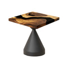 square epoxy coffee table 19 inches SSQ19x19-253 white background