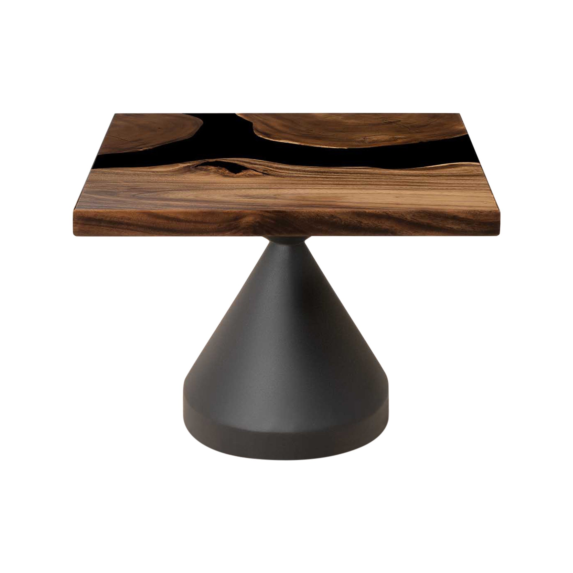 Square Handcrafted Epoxy Coffee Table 23" x 23" - SSQ23x23-066 - white background