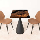 Square Epoxy Dining Room Table 23" x 23"