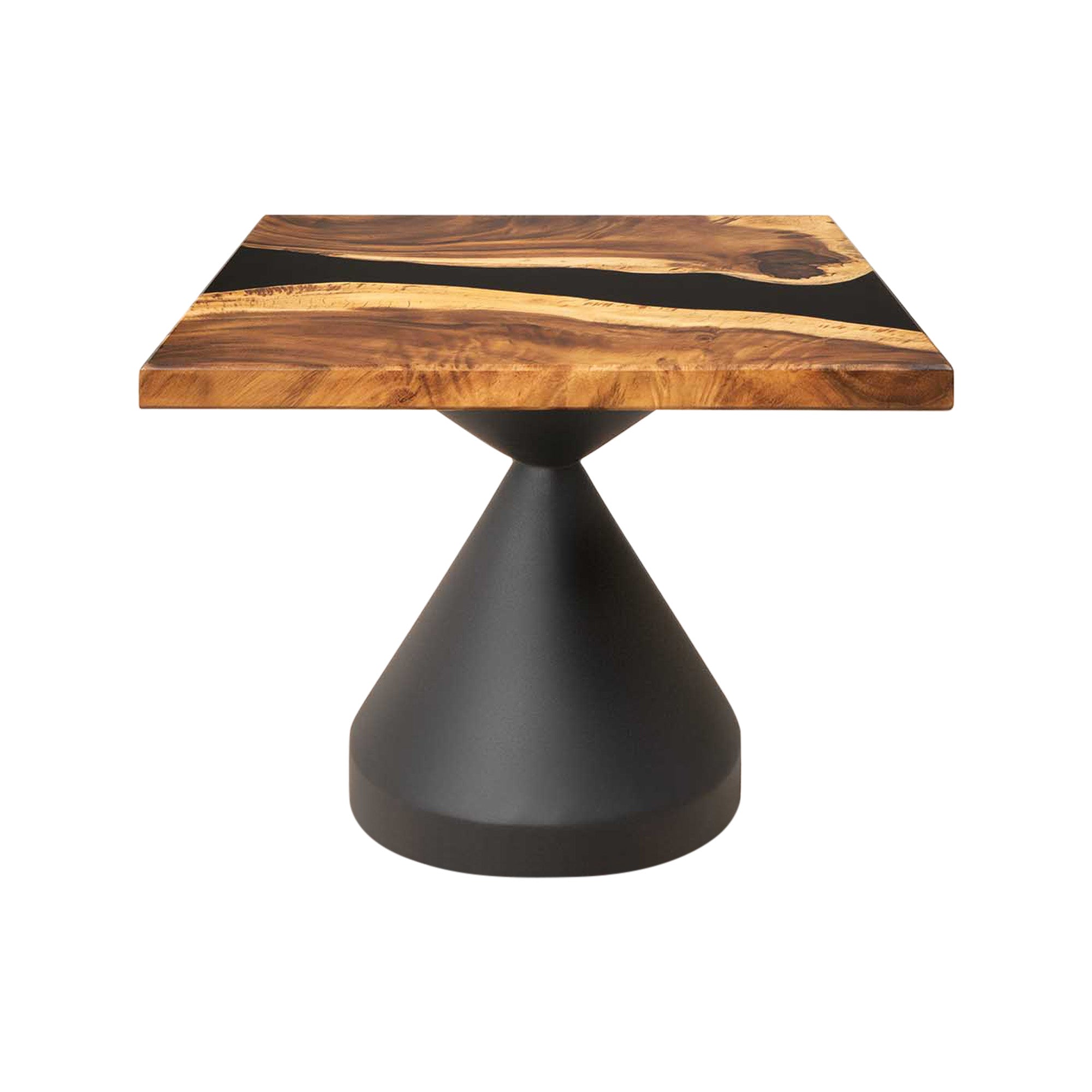 Square Epoxy River Coffee Table 23" x 23" - SSQ23x23-217 - white background