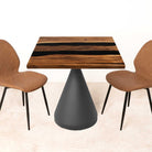 Square Epoxy Dining Room Table 35" x 35" - SSQ35x35-032