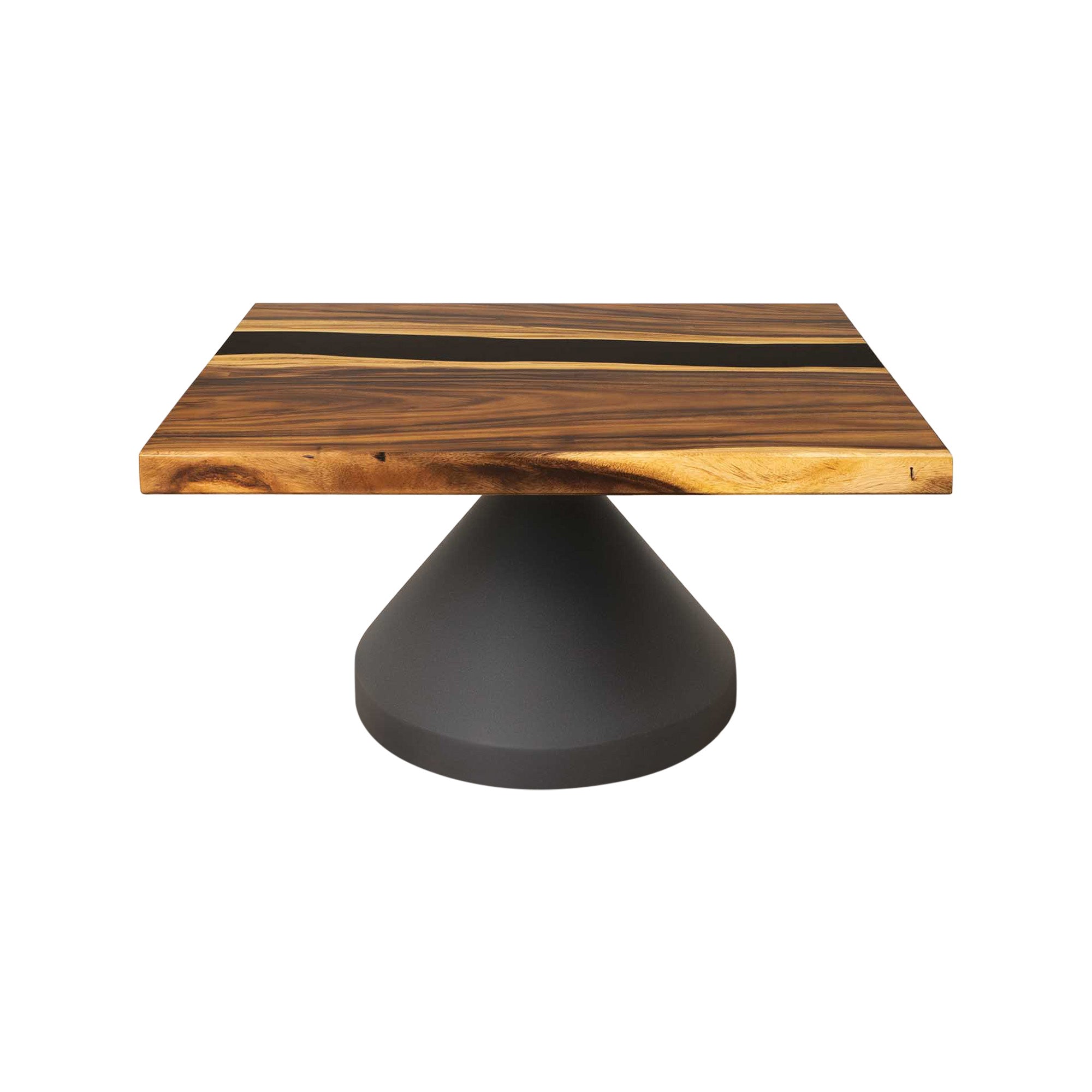 Square Handmade Epoxy Coffee Table 41" x 41" - SSQ41x41-161 - white background